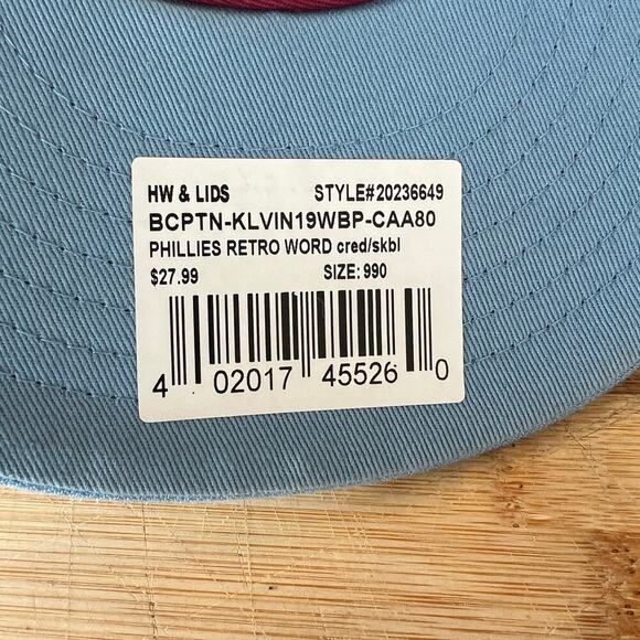 Phillies Maroon and Gray Snapback Hat - Picture 9 of 11